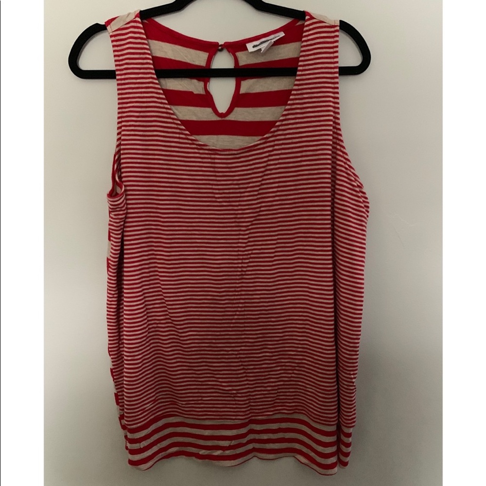 Motherhood Maternity | Red & White Stripe Tank Top